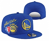 Warriors Team Logo Blue 75th Anniversary Adjustable Hat YD,baseball caps,new era cap wholesale,wholesale hats